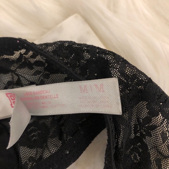 Black Lace Sweetheart Bandeau - Picture 5 of 5